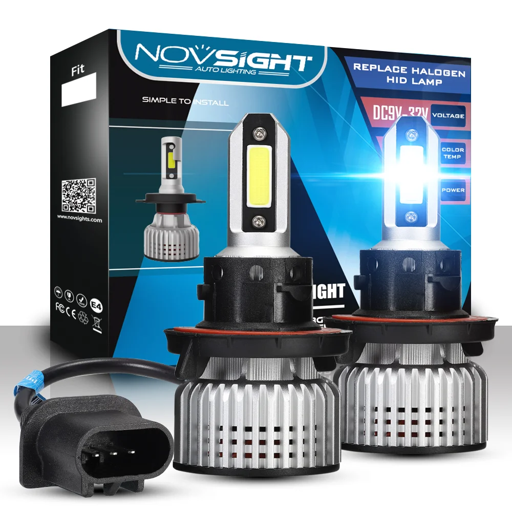 NOVSIGHT H4 Дальний/ближний свет H7 светодиодный головной фонарь для автомобиля H1 H3 H11 H8