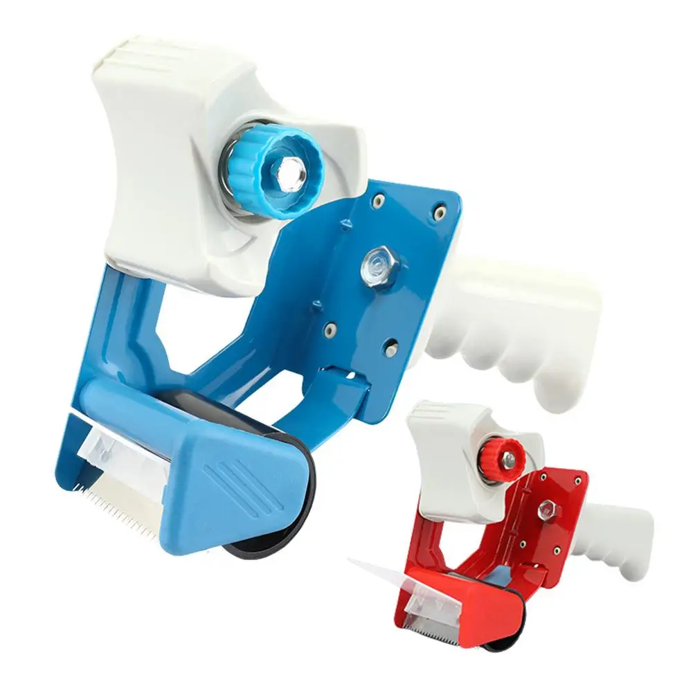

Packing Tape Dispenser - Tape Machine For Packaging 2 Inch Ergonomic Handheld Transparent Tape Cutter Easy Side Loading Seali