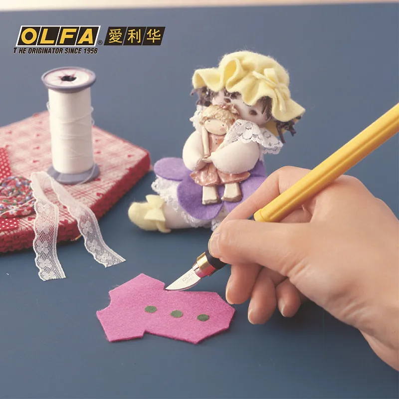 OLFA женский японский резак художественная ручка с фиксированным лезвием