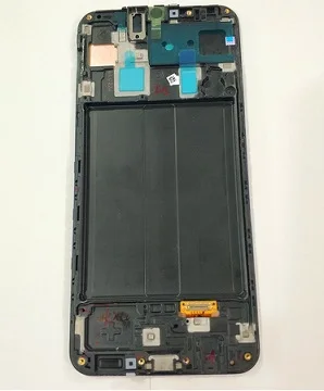 Black with Frame Amoled Super AMOLED для samsung A30 lcd A305/DS A305F A305FD A305A дисплей SM-A305F/DS кодирующий преобразователь сенсорного экрана в сборе - Цвет: Black with Frame