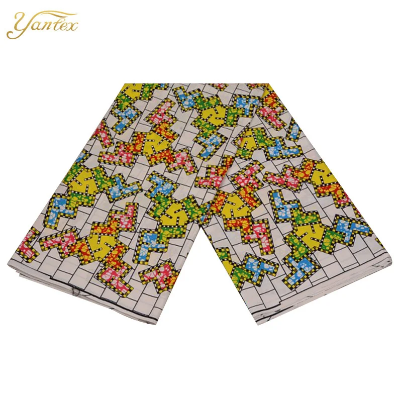 YANTEXTILE новая Анкара ткань Африканский настоящий воск принт Tissu Africain 6 ярдов настоящий воск Африканский батик ткань для свадебного платья
