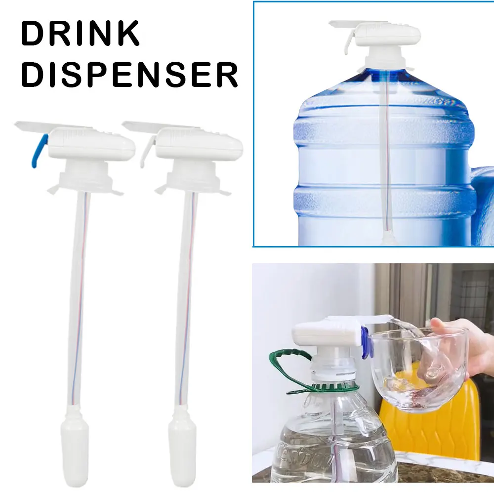 

Electric Tap Water Dispenser Press Type Beverages Suction Tool Drink Straw Portable Leakproof Water Pump Non-toxic