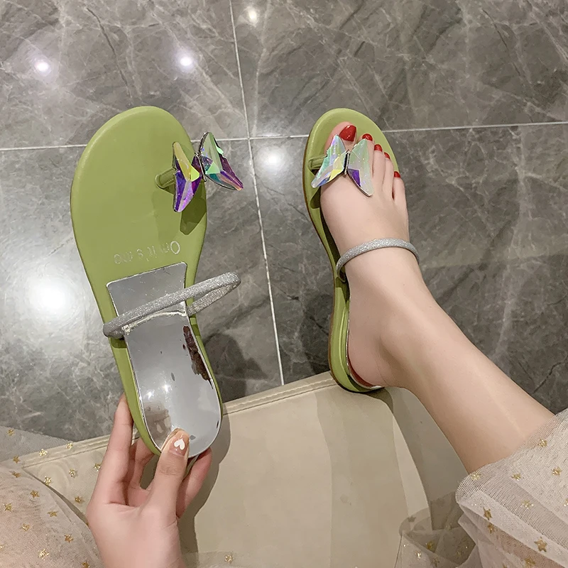 

2021 Summer Female Sandal All-Match Flip Flops Platform Sale Of Women's Shoes Clear Heels Girls Flat Corrective New Comfort Rhin