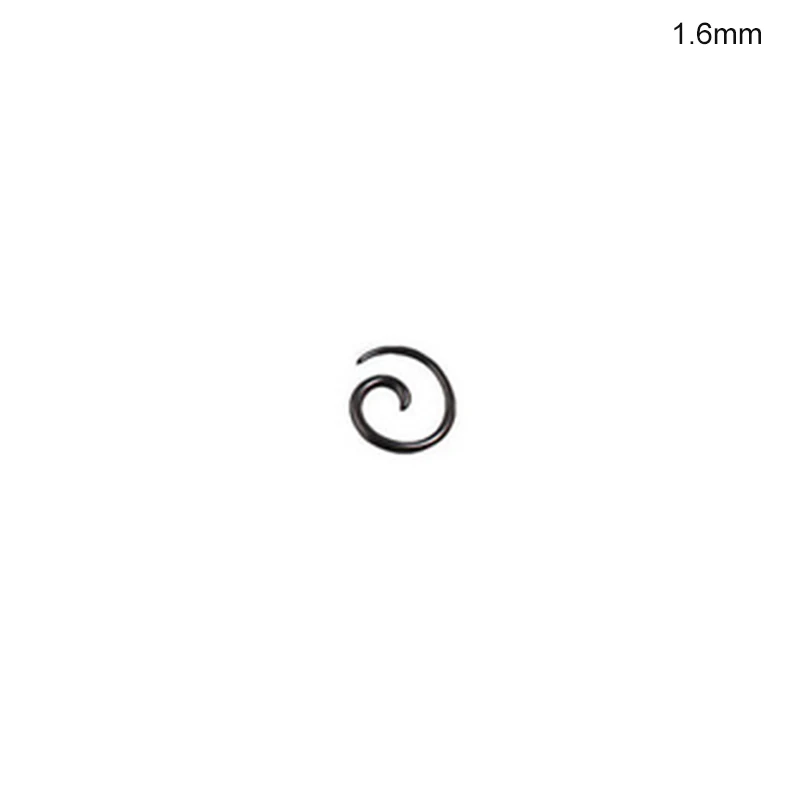 Расширитель отверстия для ушей мужчин женщин ювелирные изделия пирсинга Черная