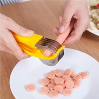 kitchen gadgets stainless steel banana slicer cutter kitchen tools plastic vegetable fruit slicers cutter cooking tools
