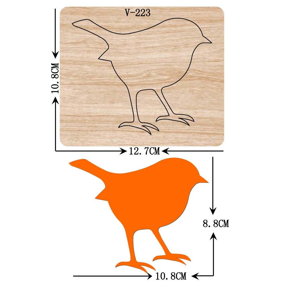 Новые деревянные штампы для вырезания птиц скрапбукинга/разных