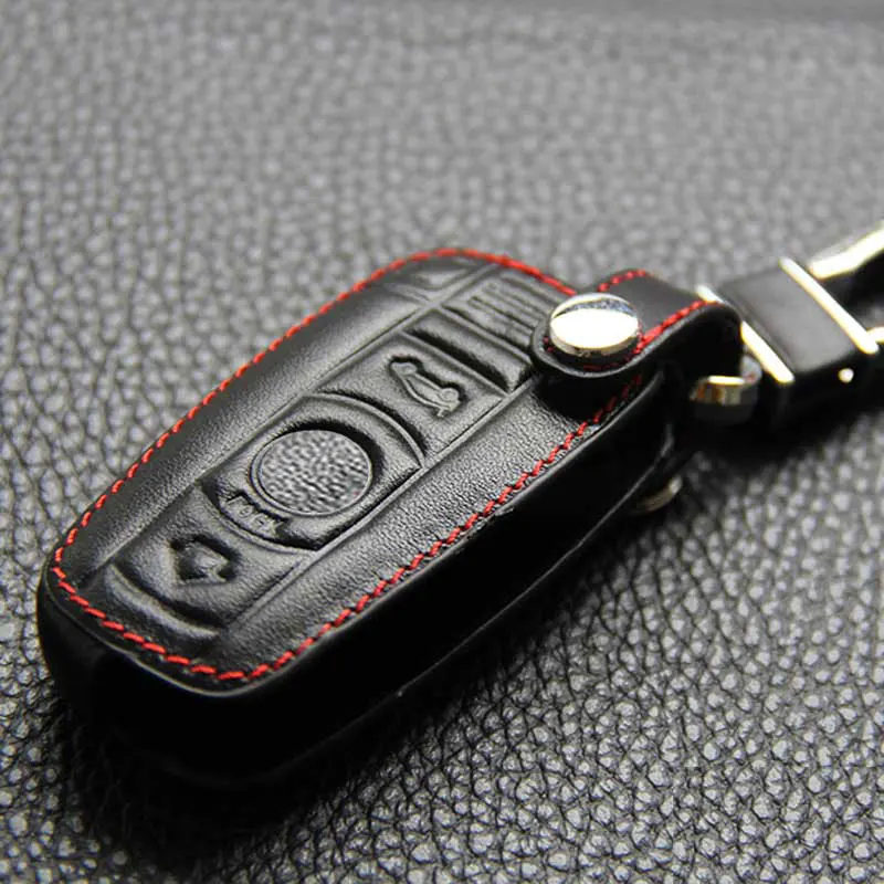 Кожаный чехол для Bmw E90 E30 E60 E34 E36 E38 E39 E46 118 220 M235 320 328 428 435 528 X1 X3 chaviro черный ключей|key