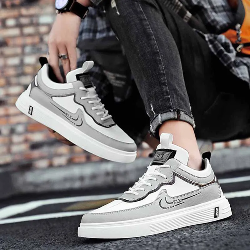 

Spring Autumn PU Upper Men Shoes Lightweight Male Sneakers Fashion Outdoor Wear-resistant Walking Breathable Mens Casual Shoes