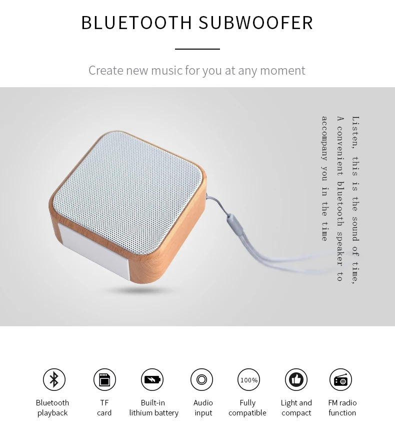 Ретро деревянный Bluetooth динамик портативный открытый беспроводной мини компьютер Bluetooth звуковая коробка поддержка AUX TF карта для iPhone Android