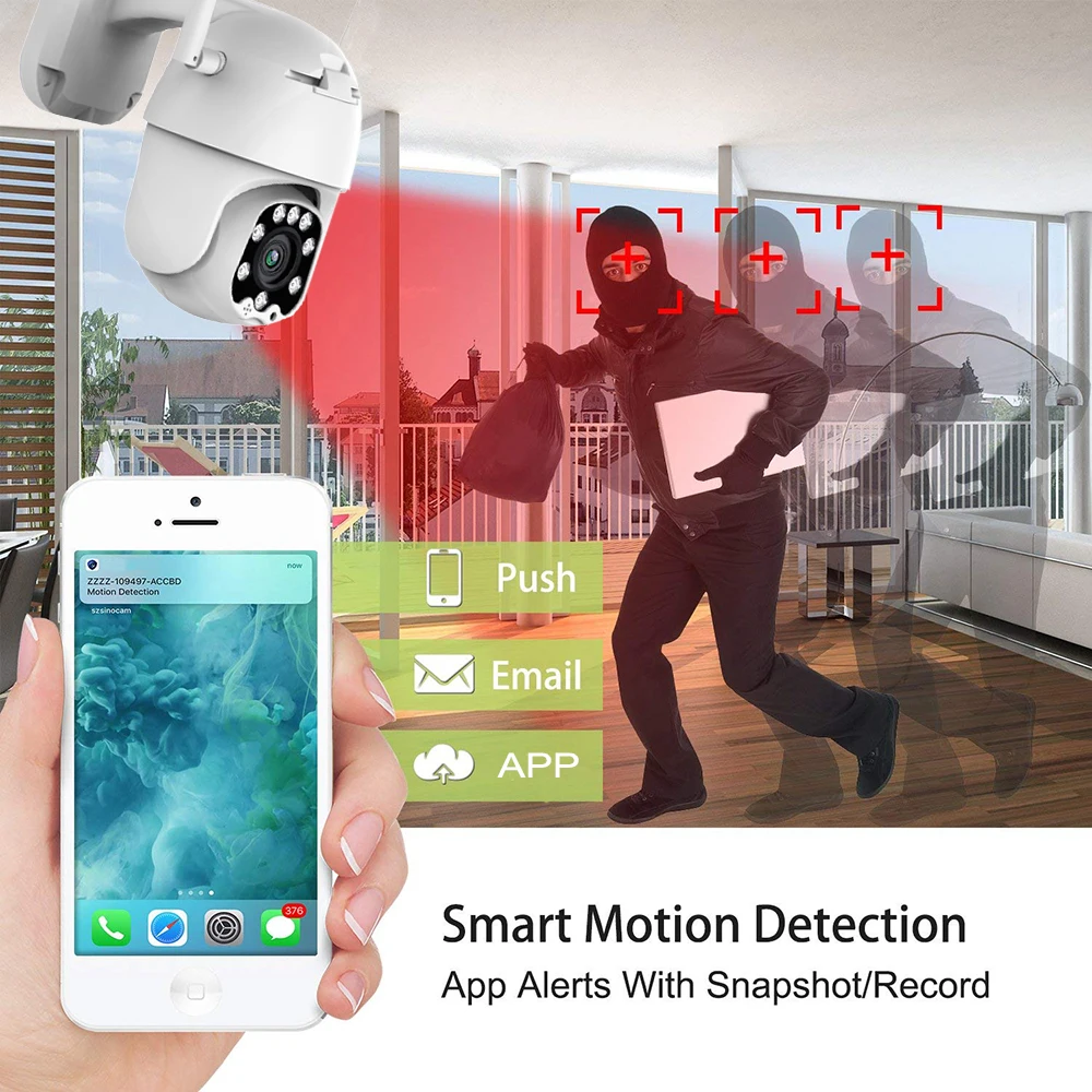 Полноцветная камера ночного видения 1080P HD 4 мм с объективом беспроводная Wi Fi для