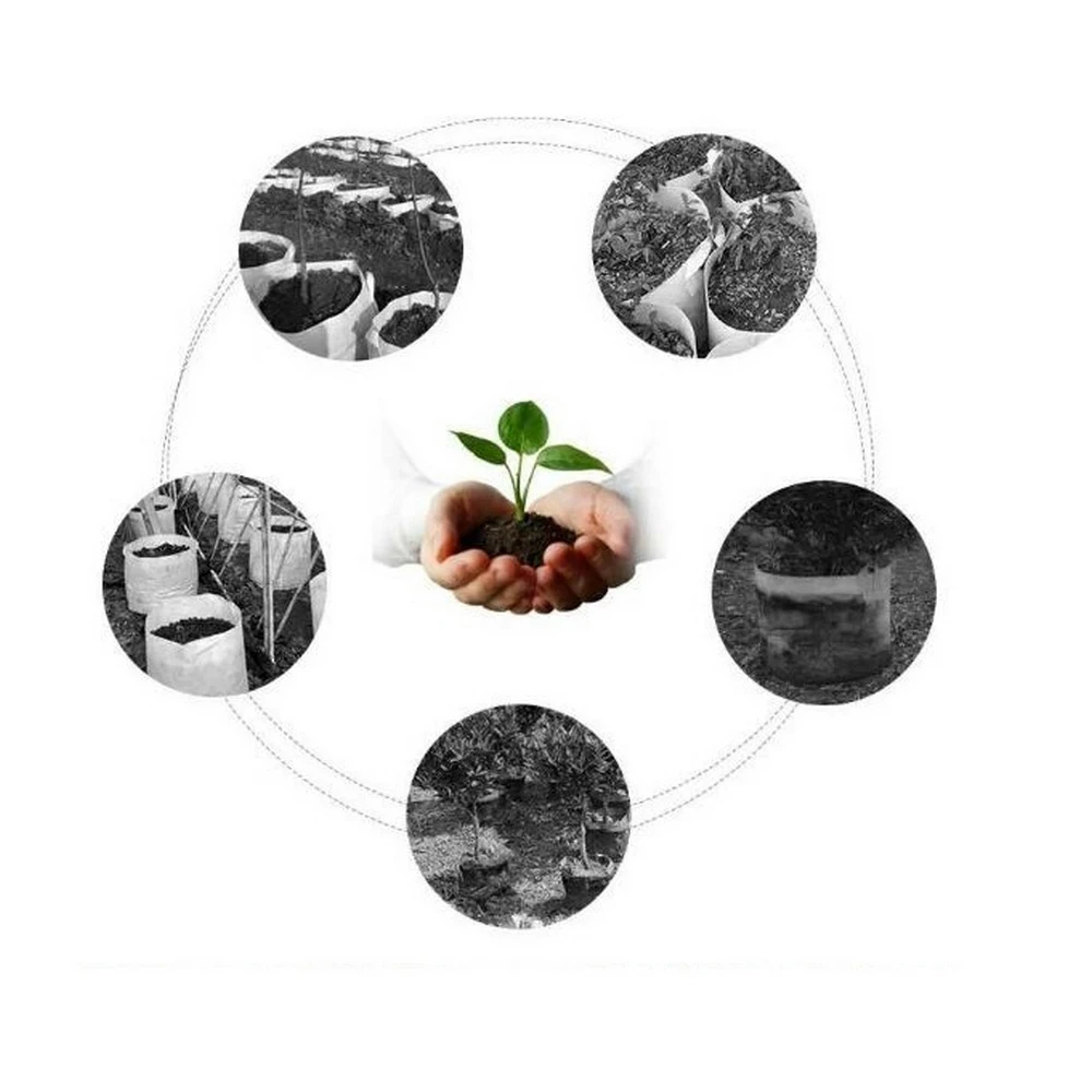 

2020 Hot Sale Black Thickened Non-woven Potato Planting Bag Planting Tree Bag Beautiful Planting Bag May05