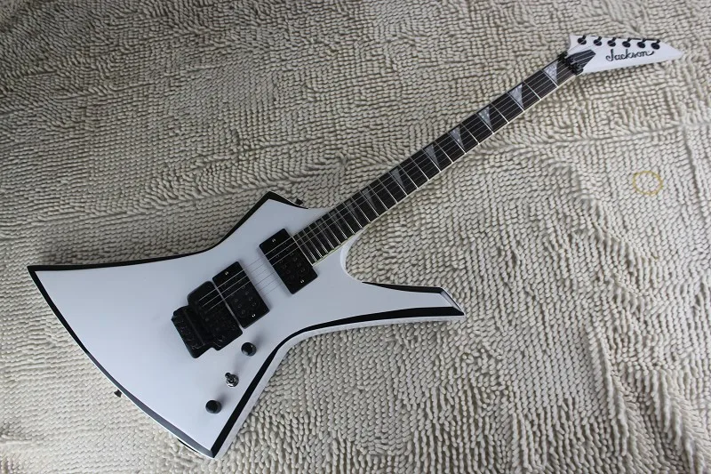 Белый Высокое качество Заводская распродажа Jackson KE2 Келли белая электрогитара, гитара Jackson-1312-21 - Цвет: Белый