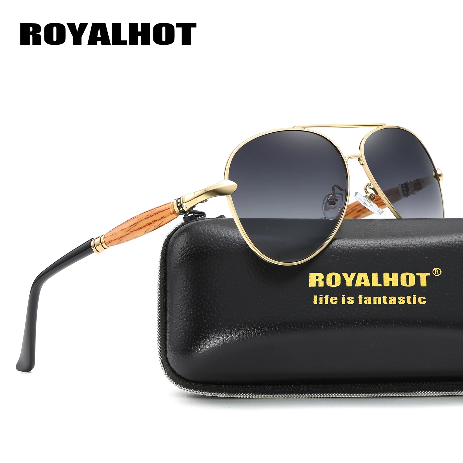 RoyalHot мужские женские поляризационные солнцезащитные очки овальная Алой и