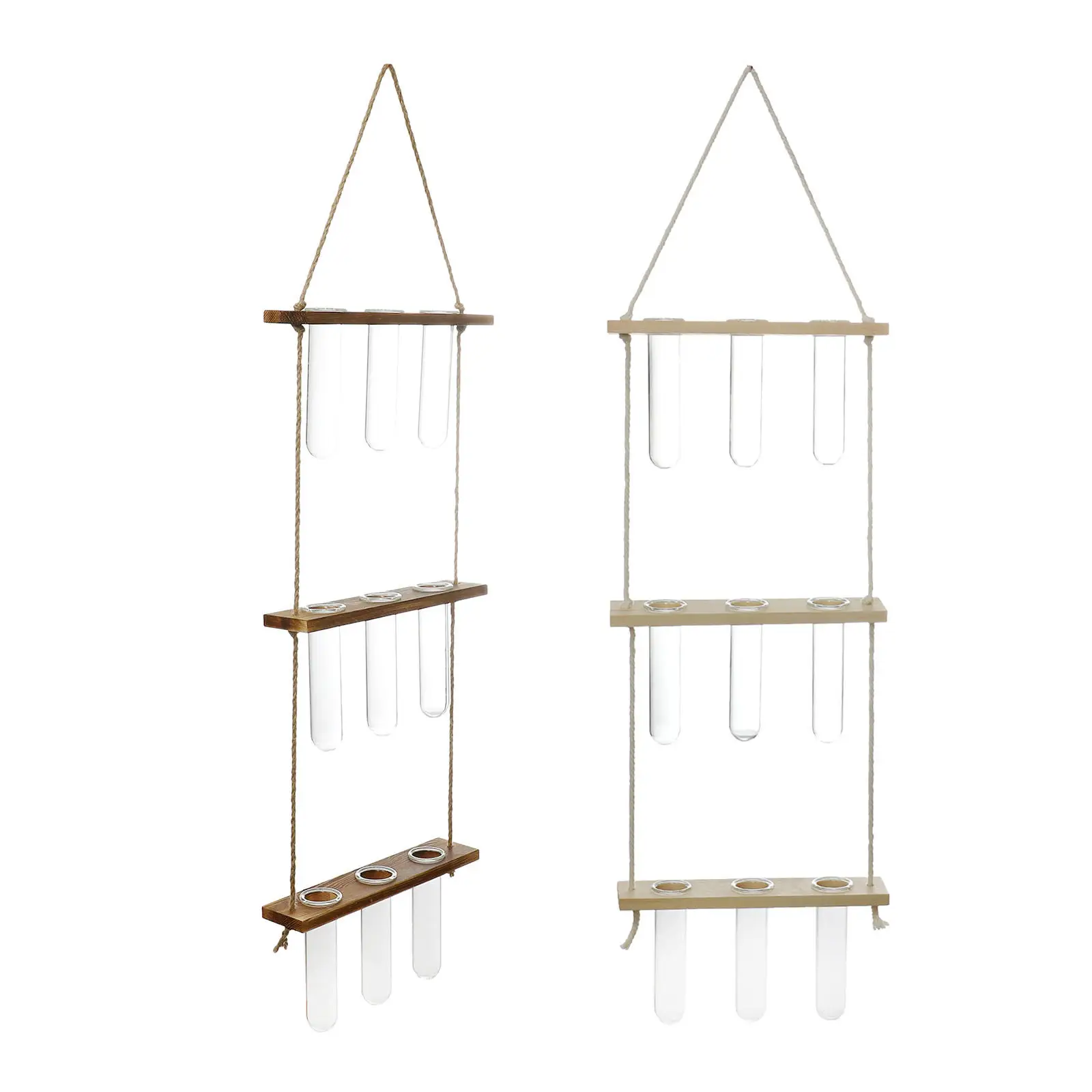 

Vase for Hydroponic Plants Vase for Test Tubes Wooden Wall Hanging Vase