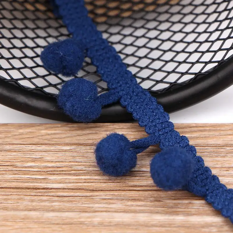 5 метров помпонами мяч мини жемчуг помпоном лента с бахромой швейная кружевная