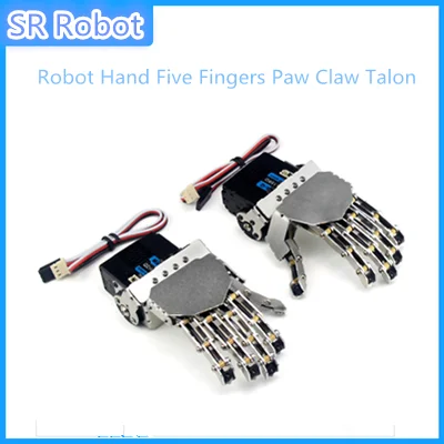 Robot Hand Five Fingers Paw Claw Talon For Metal Manipulator Arm Mini Bionic Hand Humanoid Robot Arm Gripper Car Accessoriy toy