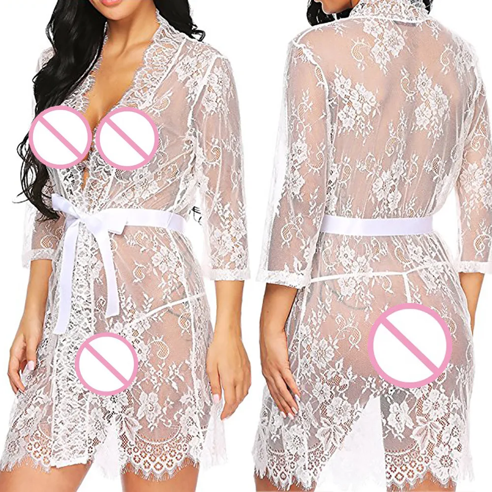 Женское белье пикантная обувь эротические Для женщин нижнее кимоно Халат