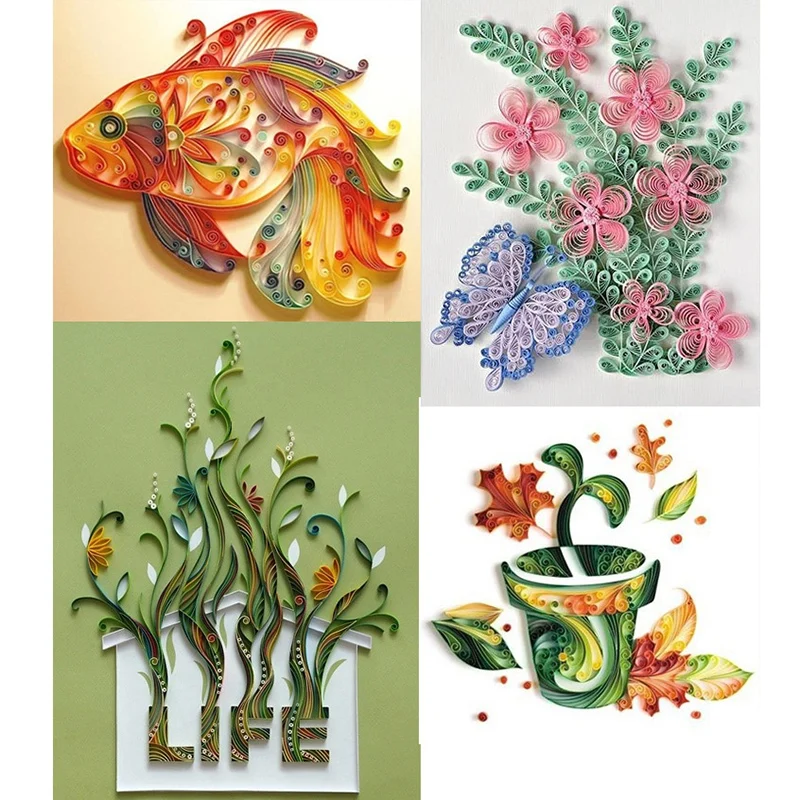 Пинцет Quilling иглы трафареты набор инструментов бумага для квиллинга инструмент пластиковая волна бумага прокатки обжима для вечерние приспособление для бумаги