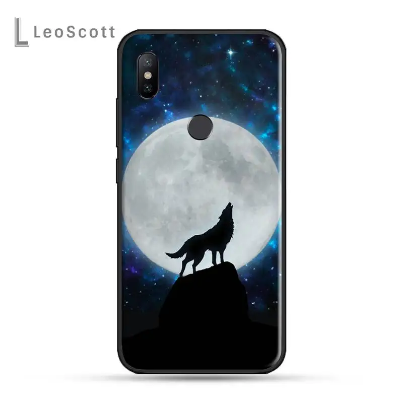 

Cute Snow Wolf Phone Case For xiaomi Redmi 5 5A plus 7A 8 note 2 3 4 5 5A 6 7 GO K20 A2