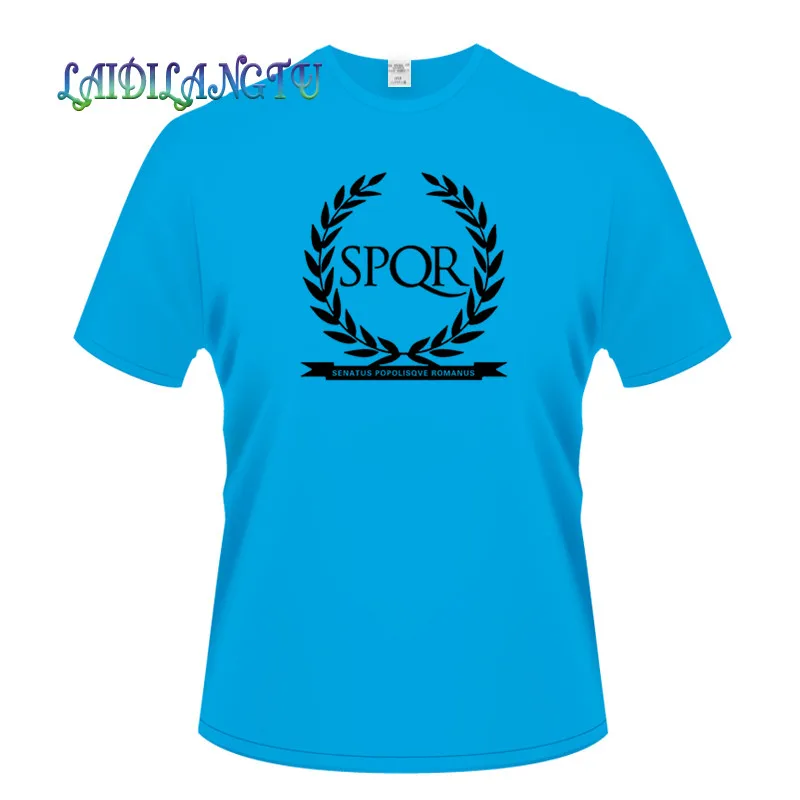 2019 забавная футболка SPQR милые мужские футболки из 100% хлопка крутая милая Летняя