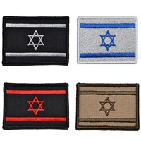 israel flag high quality1pc chapter armbands embroidery design badges 3d woven label stick national flag personality accessory