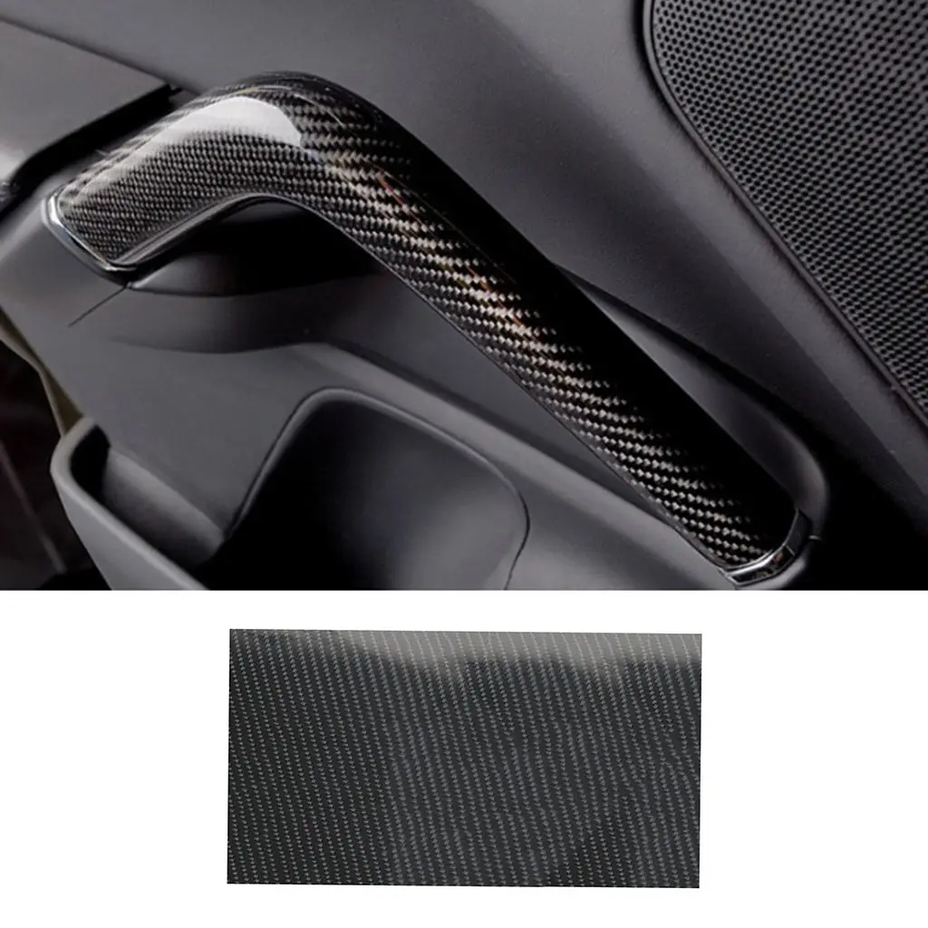 

5D Gloss Black Car Vinyl Sheet 3Layer Protective Film Air Release 50X200cm