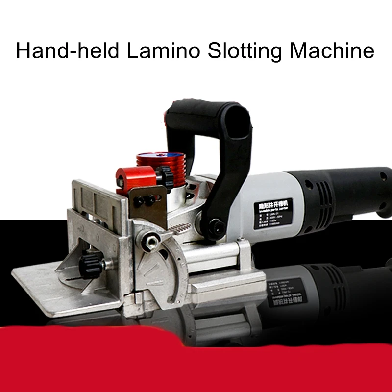 Portable portable Lamino invisible part slotting machine two-in-one connecting piece plate tenoning machine enlarge