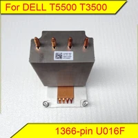for dell precision t5500 t3500 radiator 1366 pin copper heat sink u016f