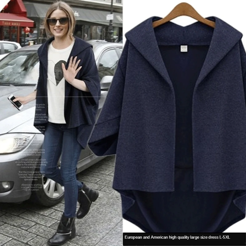 

European and American Fashion Fall 2020 new women's tweed jacket Short seven-sleeve bat sleeves women's wear