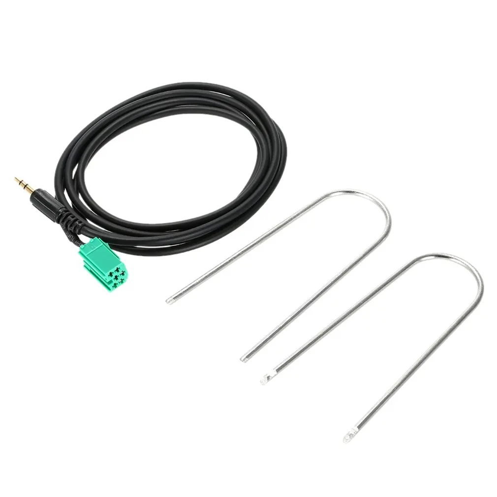 

Car Aux Stereo Audio Line Input Adapter Cable 3.5mm for iPhone iPod MP3 + Removal Tool for Renault 2005-2011 Clio Megane HOT