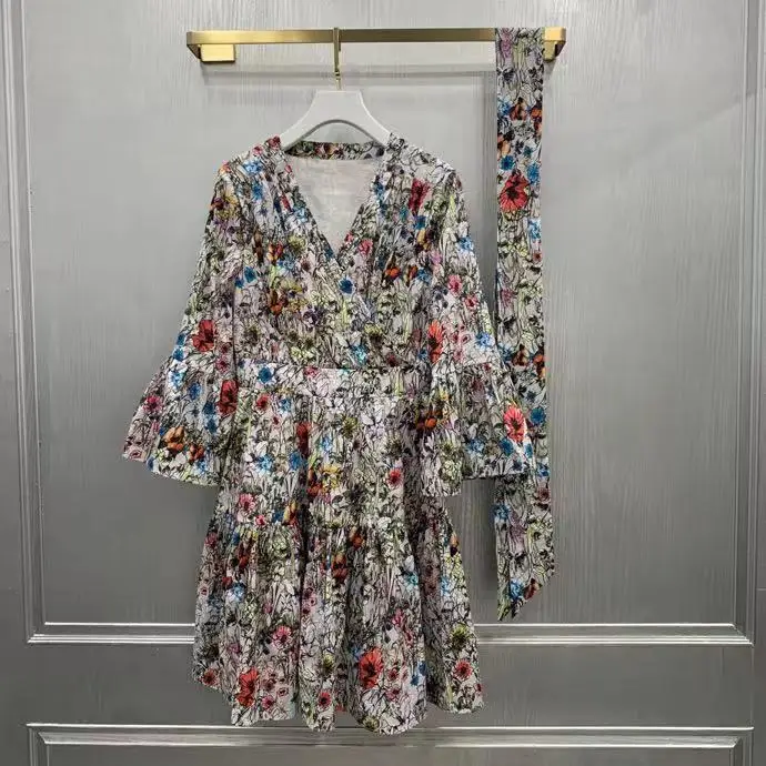 

quality YK12159 High New Fashion Women 2021 spring Luxury famous Brand European Design party style Dress