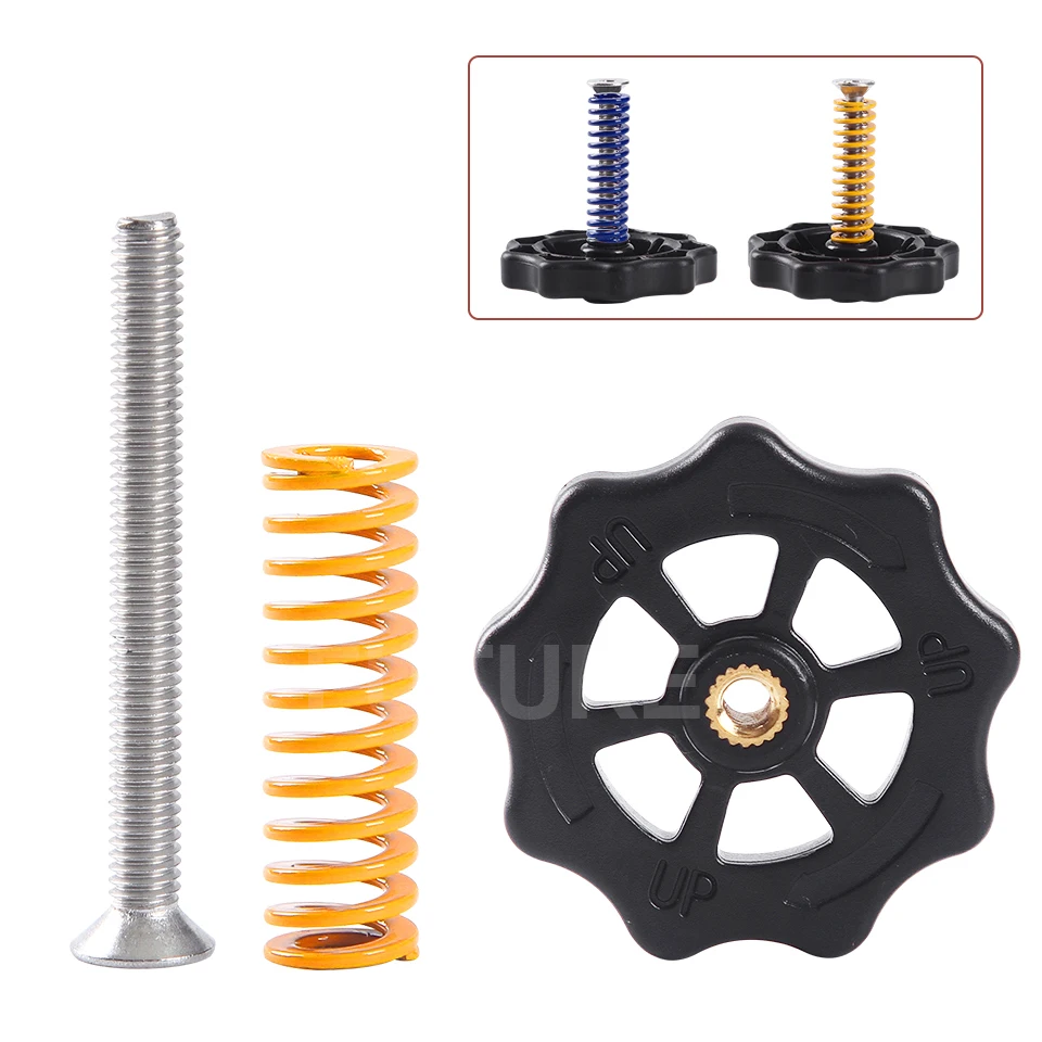 Комплект для выравнивания пружины с подогревом 3D принтера гайка регулировкой +