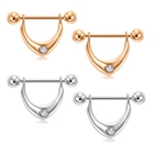 14 г кольцо для сосков штанга U-образный кольцо нержавеющая сталь язычок-образный ниппель кольцо, используется для ювелирные изделия пирсинг тела