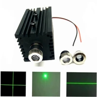 focusable 515nm 520nm 50mw dc3 2v grass green laser diode module dotlinecross 3 in1 w heatsink