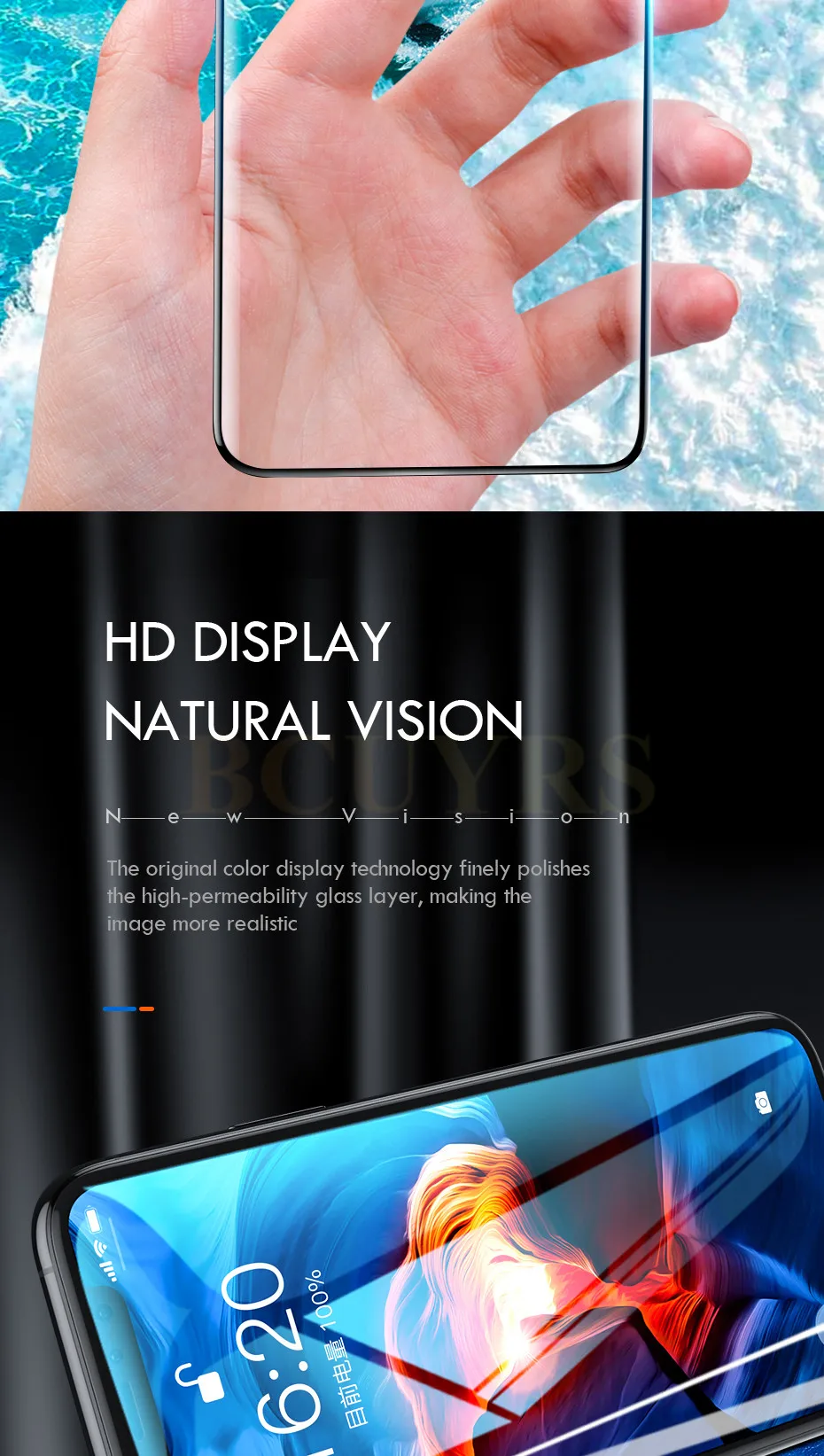 500D 2 в 1 изогнутое закаленное стекло для iPhone 11 Pro Max стекло X XS Max XR Защитное стекло для экрана для iPhone 6 6s 7 8 Plus X