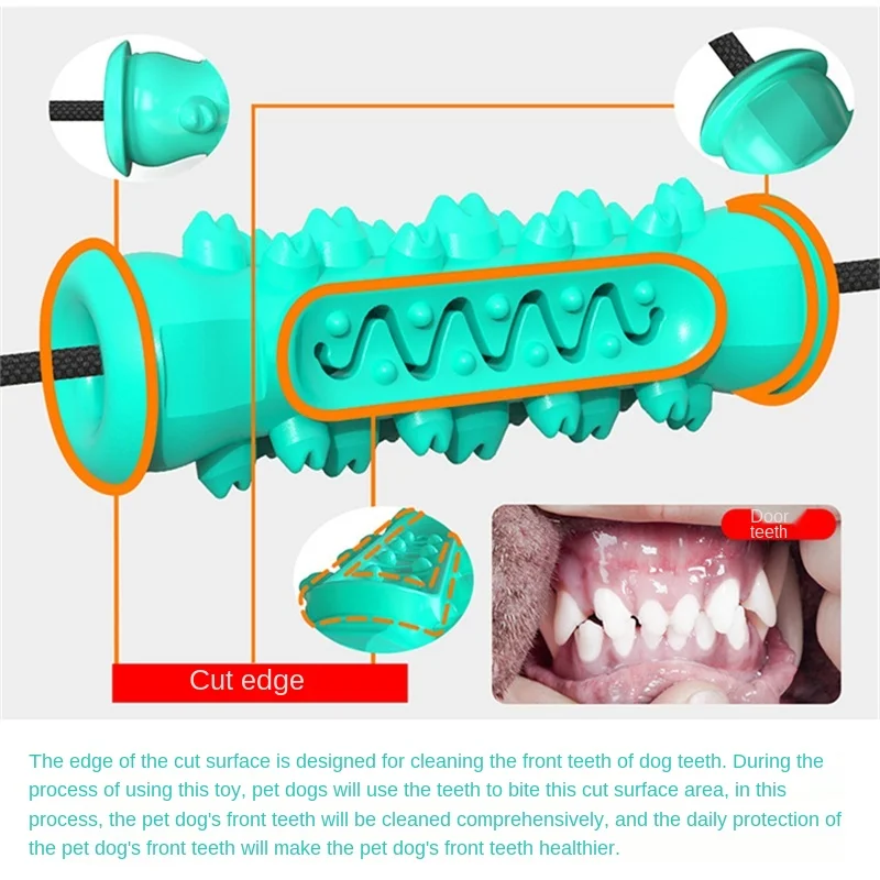

Double Suction Cup Drawstring Pet Toys Dogs Clean Teeth Molar Teeth Chews Serrated Molar Stick Toys