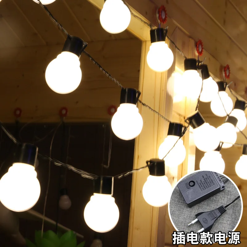 

5CM Big Ball Led String Light Fairy Garland Outdoor LED Christmas Led String Light 110V 220V Wedding Garland Decor