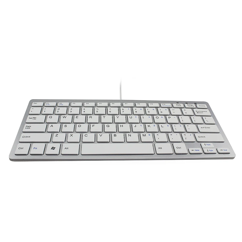 CHYI Mini 78 клавиш ультра тонкий USB Проводная клавиатура Портативный тонкий эргономичные компьютерные клавиатуры для Apple Macbook портативных ПК PC Тетрадь