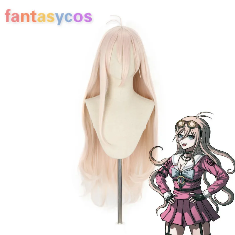 Парик для косплея из Danganronpa V3: Killing Harmony термостойкий синтетических розовых волос