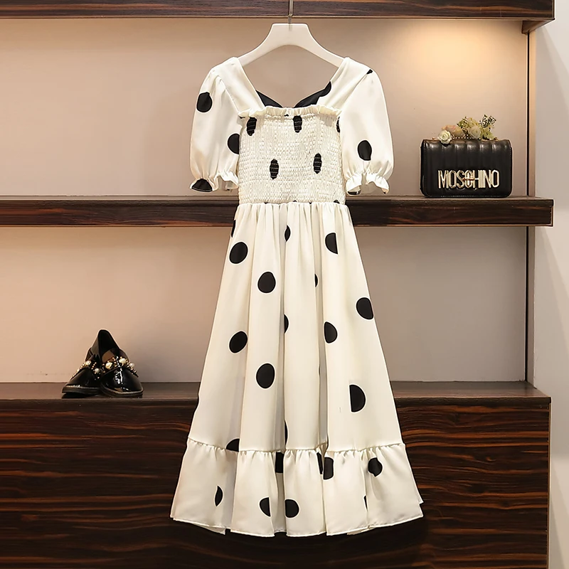 Женское винтажное платье в горошек длинный пляжный сарафан с открытой спиной