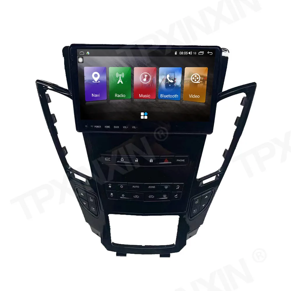 구매 자동차 라디오 플레이어 멀티미디어 GPS 네비게이션 스테레오 헤드 유닛 무선 카플레이, 캐딜락 CTS 자동차 라디오 ATS 안드로이드 10 6 + 128G ROM