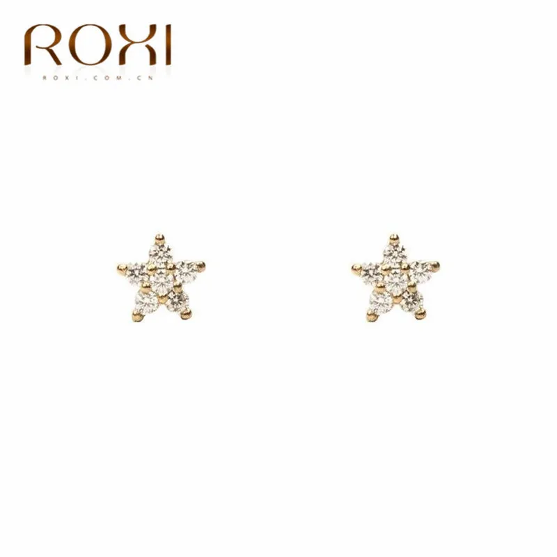ROXI Серьга Морская звезда Настоящее серебро 925 пробы Серьги для женщин роскошный с австрийским кристаллом комплет ювелирного украшения moonrocy корейские серьги