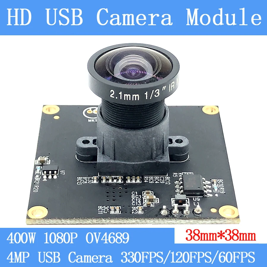 Высокая Скорость 330FPS 60FPS UVC USB Камера модуль 4MP Full HD 1080P Plug & Play веб камера с широким