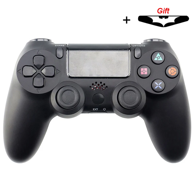 Black Bluetooth беспроводной/проводной контроллер для sony PS4 Геймпад Джойстик геймпады для PS3 консоли для Win 7/8/X - Цвет: Black
