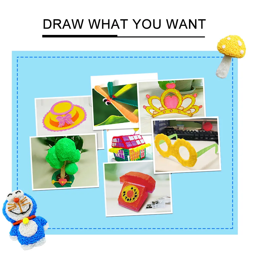 Ручка для 3d-печати подростков и создателей Бесплатная заправка нитей книга