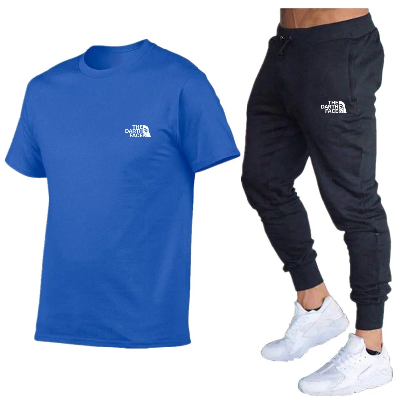 

BM Fashion T-Shirt Pants Men's Sportswear Summer Men's Suit Clothes Short Sleeve T-Shirt Chant S-2XL