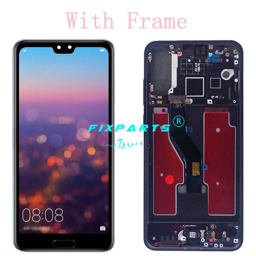 TFT LCD Display With frame for Huawei P20 Pro Touch Screen Digitizer Assembly 6.1" CLT-AL01 Huawei P20 Pro Screen P20 Plus LCD