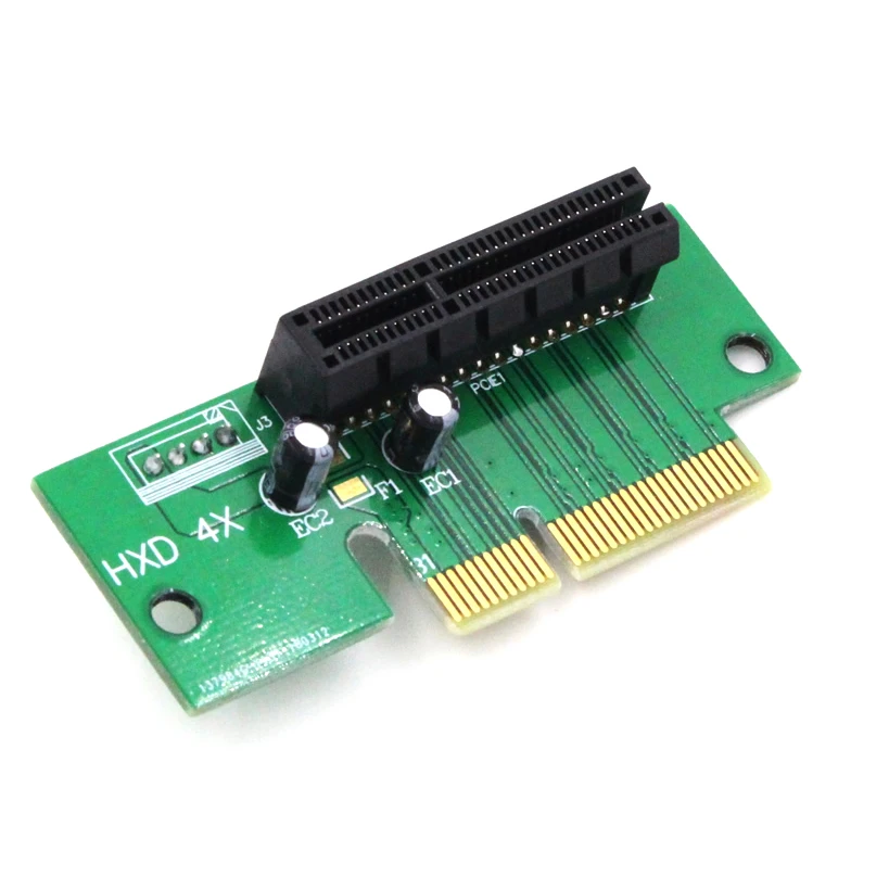 PCI E4X адаптер конвертер карты разъем 90 градусов E карта с 4Pin питание интерфейс