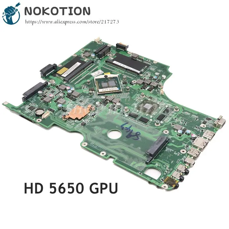 

NOKOTION MBPUJ06001 MB. Puj06001 DA0ZYAMB8D0 для ACER Aspire 8943 8943g материнская плата для ноутбука HD 5650 GPU 2 слота для памяти