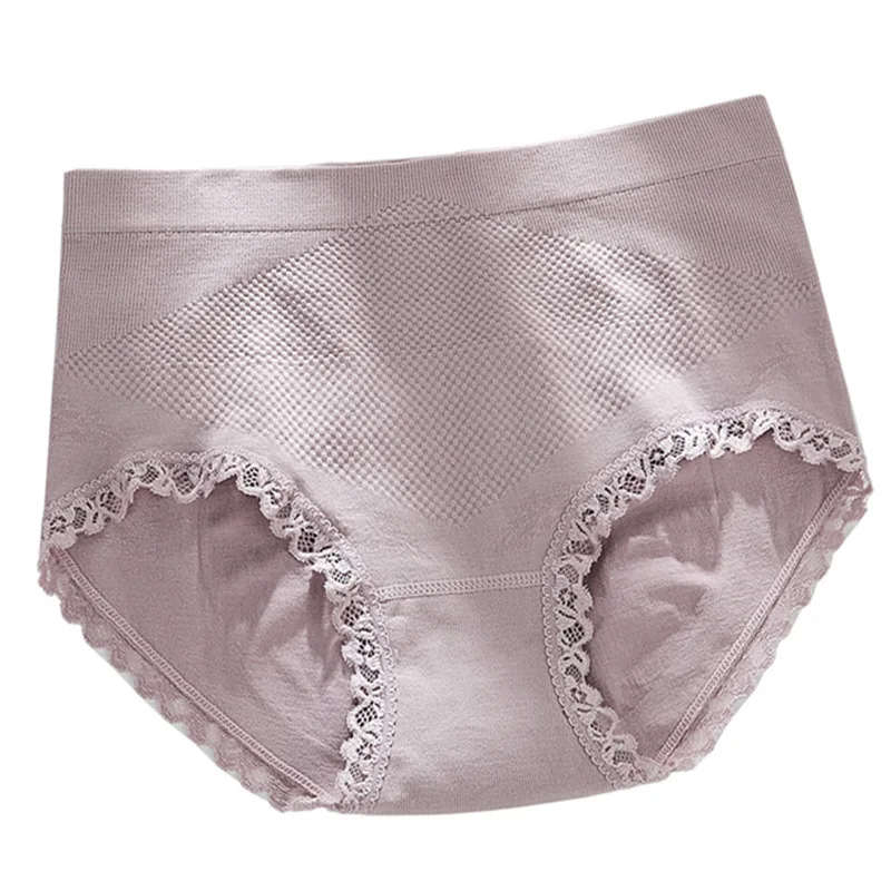 [Низкая цена] Новое бесшовное нижнее белье для женщин чистый хлопок средняя талия